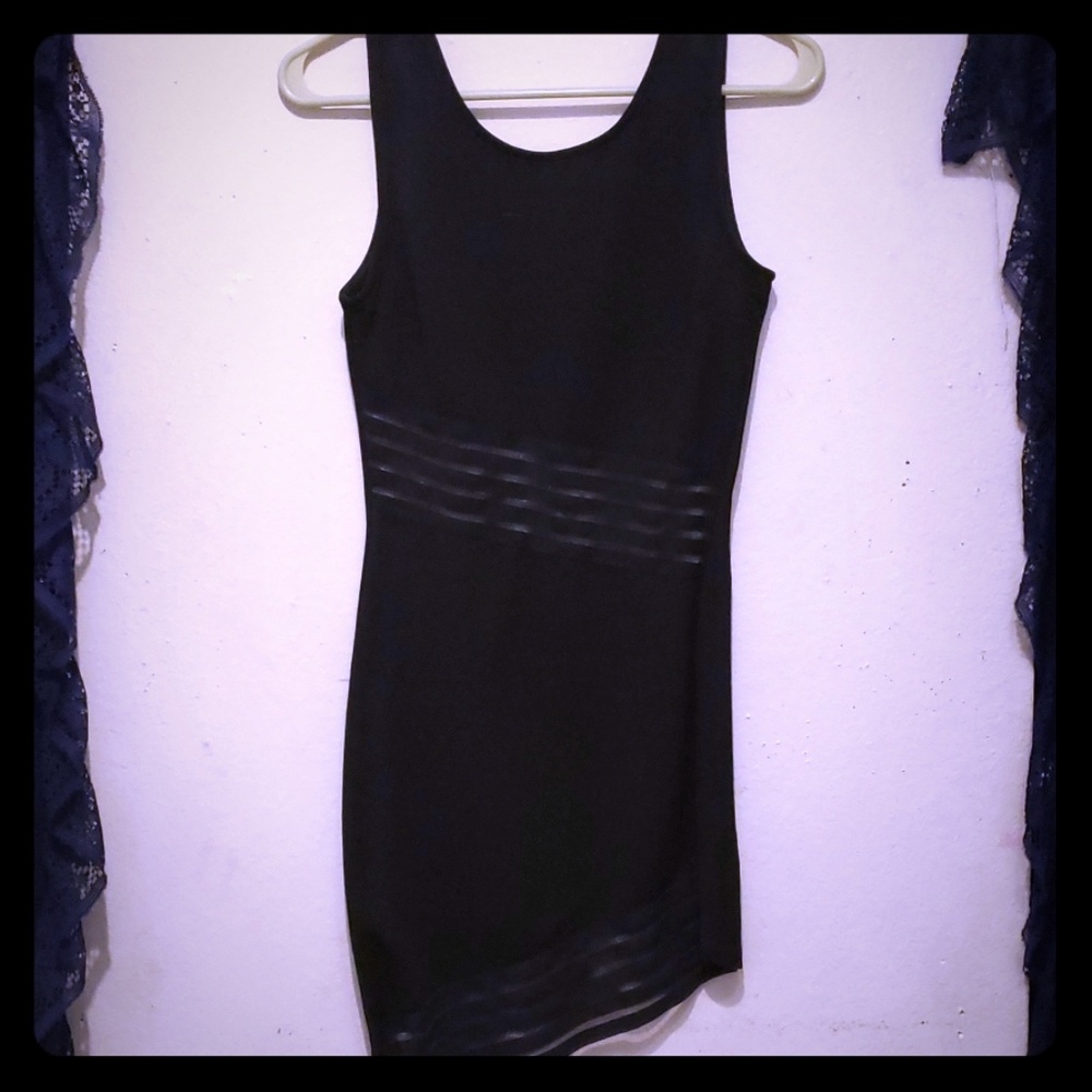 Black mini dress